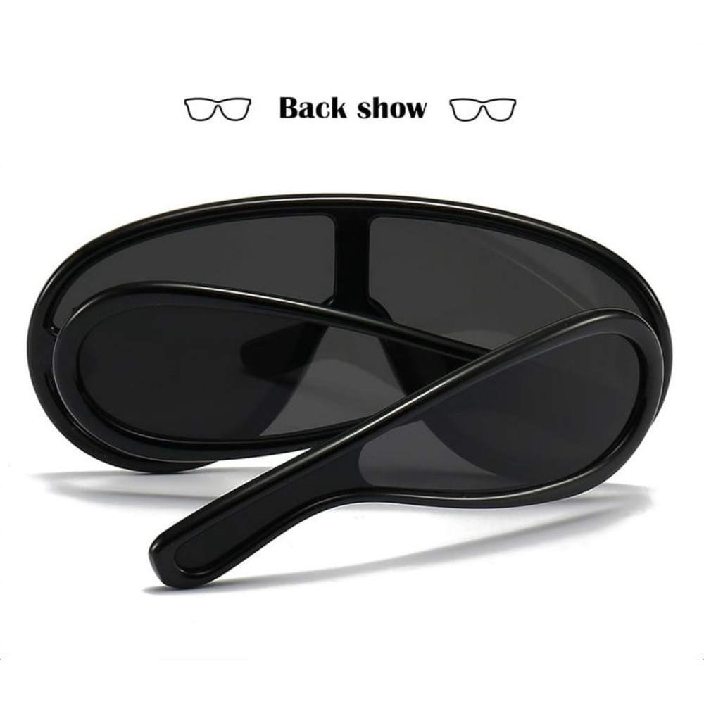 Acetate Bold Retro square Black Sun Glasses Leowe oversized aviator sunglasses - Picture 2 of 3
